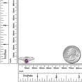 thumbnail image 6 of Gem Stone King 10K Two Tone Gold Purple Amethyst and Lab Grown Diamond Engagement Ring for Women | 0.77 Cttw | Round 5MM | Gemstone February Birthstone | Size 7, 6 of 6