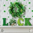 thumbnail image 3 of St Patricks Day Artificial Wreath Saint Patrick Decorations for Front Door-20in St Paddys Shamrock Decor for Irish March Home Wall Porch Party Supplies, 3 of 8