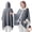 Gray, variant on Wearable Heated Throw Blanket, Electric Heated Wrap Poncho Shawl with Pockets, 6 Heating Levels & 12 Auto Shut-Off, 50 x 65 Inch, Gift for Family, Machine Washable, Light Grey