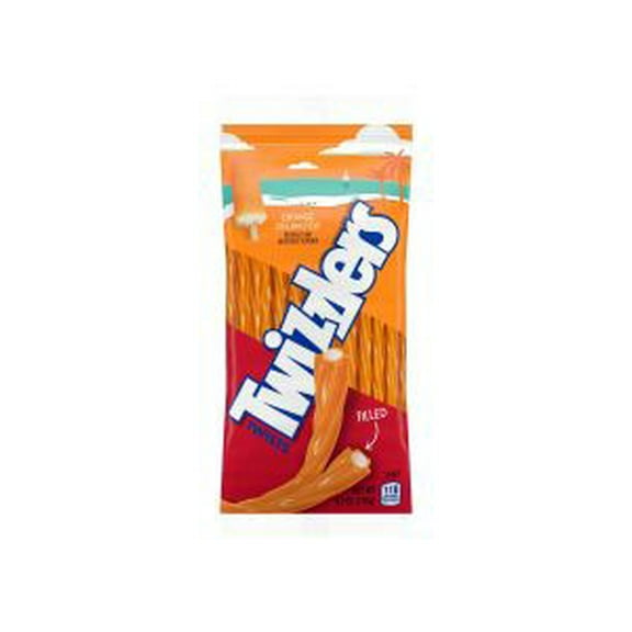 Twizzlers Filled Twists Orange Cream Pop Flavored Candy, 4.25 oz..