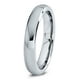 Tungsten Wedding Band Ring 4mm for Men Women Comfort Fit Domed Round Polished Lifetime Guarantee – image 1 sur 5