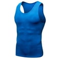 thumbnail image 2 of BXINGOHAI Men's Sport Compression Tank Top Running Workout Sleeveless Shirts Athletic Base Layer Undershirts Today Blue,M, 2 of 5