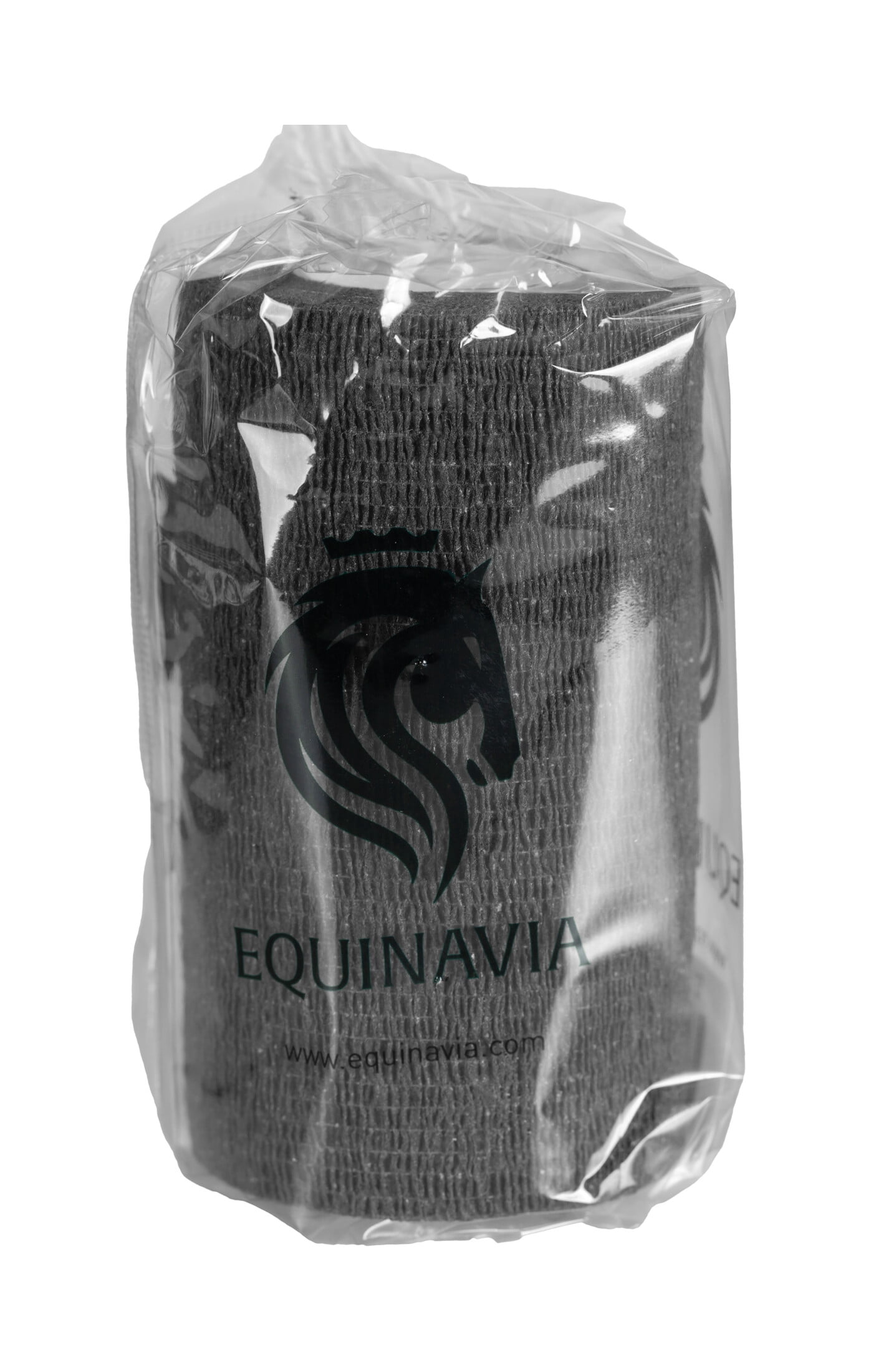 Equinavia 20 Pack Self Adhesive 4 Inch Vet Wraps with Easy-Dispenser Case | Bandages for Horses, Pets, Sports, Tattoo - Black - 20 x 5 yd