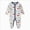 O138-Dark Blue, variant on 6-9 Months Newborn Baby Boys Girls Jumpsuit Footed Long Sleeve Button Bodysuit Outfits Warm Snowsuit Jumpsuit Unisex Fall Winter