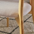 thumbnail image 6 of Noble House Abigail Indoor Mid Century Modern Fabric Dining Chairs, Light Beige, 6 of 7