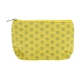 thumbnail image 1 of Bolsas de maquillaje planas rectangulares convenientes de 1 Pc para viajar, pequeñas, amarillas y grises, de poliéster, 1 of 5