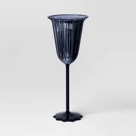9.47oz Champagne Glass Black - Threshold