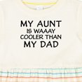 thumbnail image 4 of Inktastic My Aunt is Waaay Cooler Than My Dad Girls Baby Dress, 4 of 5