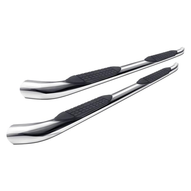 TrailFX A1010S 4 in. Polished Crew Cab Nerf Bar for Chevy Silverado