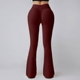 thumbnail image 5 of DHFJKG High Waist Flared Yoga Pants For Women Seamless Stretchy Workout Leggings Fitness Running Athletic Summer Versatile Trousers, 5 of 6
