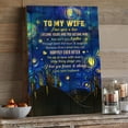 thumbnail image 3 of To My Wife Canvas Wall Art – Starry Night-Inspired Love Quote Print from Husband – Romantic Gift for Anniversary, Birthday or Valentine’s Day, 3 of 4