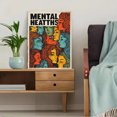 thumbnail image 5 of UXIEQU Mental Health Faces Graphic Canvas Wall Art 15.75x11.81 Inches, 5 of 8