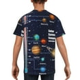 thumbnail image 5 of Wukai Solar System Youth Unisex Short Sleeve T-Shirt for Boys, Girls, Teens, and Kids-X-Small, 5 of 7