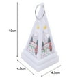 thumbnail image 6 of Mosey Christmas Night Light Festive Santa Claus Snowman Lantern Xmas Decoration Hanging Ornament for Garden Party Living Room Bedroom, 6 of 8