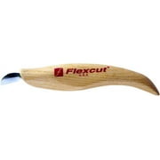 Flexcut Mini-Chip Carving Knife, Ultra-Thin High Carbon Steel Blade, Solid Ash Handle, 5/8 Inch (KN20)