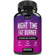 Angle View: Night Time Fat Burner - Weight Loss, Metabolism Support, and Appetite Suppressant Diet Pills for Men and Women - 60 Capsules