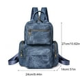 thumbnail image 5 of Functional Womens Chest Bag PU Backpack Shoulder Pack for Outdoor Use, 5 of 20