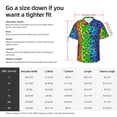thumbnail image 6 of Lsque Multicolored Butterflies pattern Hawaiian Shirt for Men, Unisex Summer Beach Casual Short Sleeve Button Down Shirts-Medium, 6 of 9
