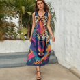 thumbnail image 5 of Tiger Animal Graffiti King Size Sleeveless Dress Dresses Summer Women Dresses Clothing Woman Dresses Dress, 5 of 7