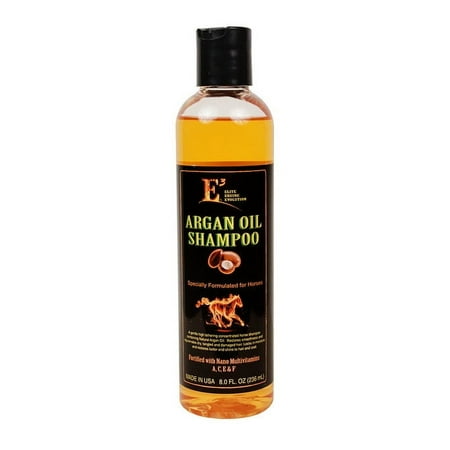 E3 Argan Oil Shampoo 32oz - Luxurious Pet Grooming Solution for Nourished & Rejuvenated Coat - Enriched with Hydrating Argan Oil for Lustrous Shine - Ideal for Horses - Deep Conditioning (8 oz)