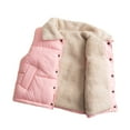 thumbnail image 3 of Esaierr 2-10Y Kids Toddler Girls Boys Denim Vest Lamb Velvet Waistcoat Solid Colors Sleeveless Jacket Winter Padded Jacket Warm Tops, 3 of 7
