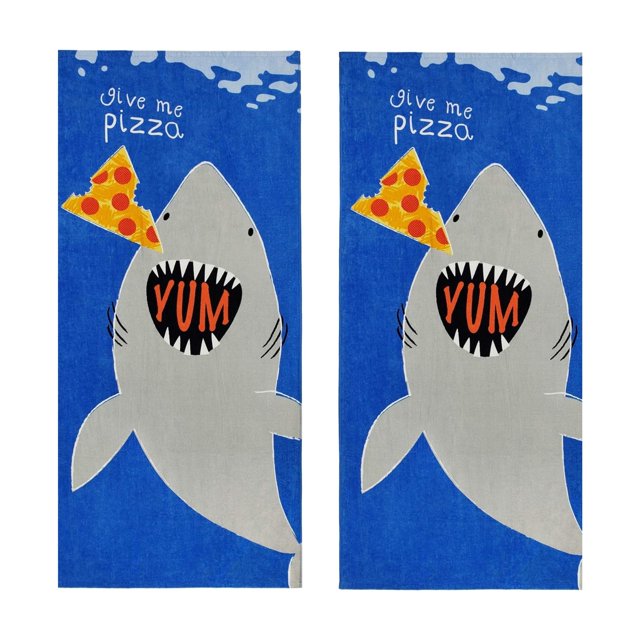 Juego de Toallas de Playa Ben Kaufman Sales Co Shark Bite 76x152 cm para Niños
