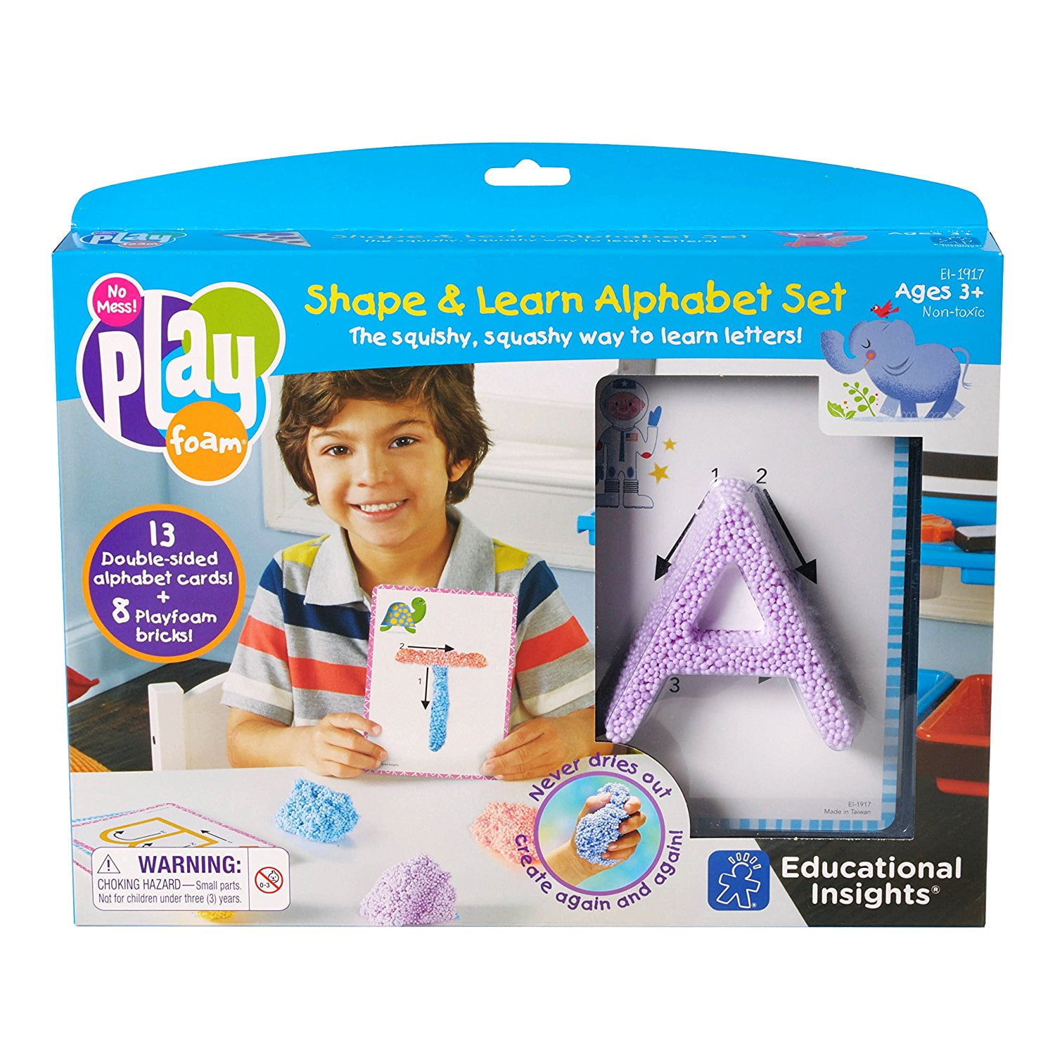 Educational Insights Playfoam Shape & Learn Alphabet, Toddler Learning Toys, Preschool Activities, Ages 3+