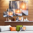 thumbnail image 3 of Bright Sun Break in Winter Forest - Grande Impression sur Toile Forest, 3 of 4