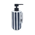 thumbnail image 2 of Mainstays Blue Stripe Hand Painted Stoneware Soap Pump, 2 of 6