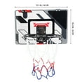 thumbnail image 2 of Phenofice 1Set Door Basketball Hoop Indoor with Plastic Net Easy Installation Assorted Color, 2 of 5