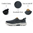 thumbnail image 2 of Mens Anti Slip Loafers Lightweight Breathable Casual Shoes Canvas Comfortable Walking Shoes Outdoor Driving Shoes Blue 7.5 US, 2 of 7
