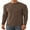 Brown, variant on Iceglad Men's Long Sleeve Shirt Mock Turtleneck Cotton Basic Thermal Undershirt Lightweight Pullover