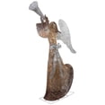 thumbnail image 4 of Northlight 60" Gold LED Lighted Angel with Trumpet Outdoor Christmas Decoration, 4 of 7