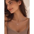 thumbnail image 3 of FindChic Cross Necklace for Women Silver Dainty Tiny Sideway Cross Choker Pendant Necklace Simple Trendy Cute Easter Basket Stuffers Baptism Religious Faith Jewelry Gift, 3 of 9