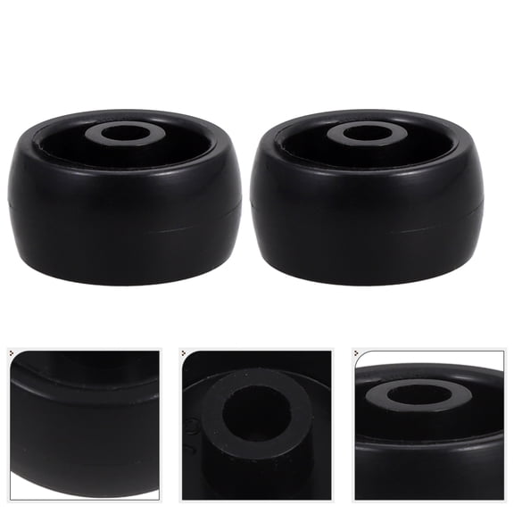 NIAIZEK Office Chair Caster Wheels 10 Pack Black Plastic Silent Swivel Replacement for Desk Chairs