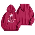 thumbnail image 1 of WILLBEST Sudadera con Capucha para Mujer, Estilo Navideño, con Estampado de Árbol de Navidad y Manga Larga Chica​​, 1 of 3