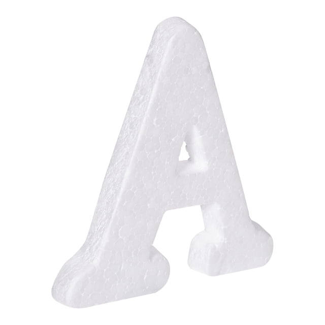 Unique Bargains Foam Letters a Letter EPS White Polystyrene Letter Foam 100mm/4 Inch for Crafts, Wedding, Party Decoration