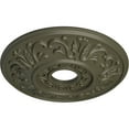 thumbnail image 3 of Ekena Millwork 18"OD x 3 1/2"ID x 1"P Valletta Ceiling Medallion (Fits Canopies up to 3 1/2"), Hand-Painted Witch Hazel, 3 of 6