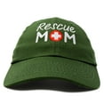 thumbnail image 4 of DALIX Rescue Mom Womens Baseball Cap Dad Hat in Olive, 4 of 7