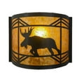 thumbnail image 3 of Meyda Tiffany 23822 Lone Moose 10" Tall Wall Sconce - Bronze, 3 of 6