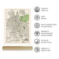 thumbnail image 4 of 1924 San Antonio Map Poster - Vintage Map of San Antonio Bexar County Texas Wall Art - Old San Antonio Street Map Including Suburbs Both North South - TX Decor, 4 of 8