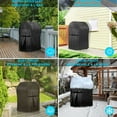 thumbnail image 5 of Funda resistente para muebles de patio, impermeable, de tela Oxford 420D, tamaño universal, para parrillas de exterior, se adapta a parrillas de hasta 43 pulgadas para protección durante todo el año, 5 of 5
