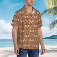thumbnail image 3 of Susaid Owl Mandala Print Hawaiian Shirts for Men Women,Hawaiian Summer Short-Sleeve Casual Relaxed-Fit Button-Down,3X-Large, 3 of 7