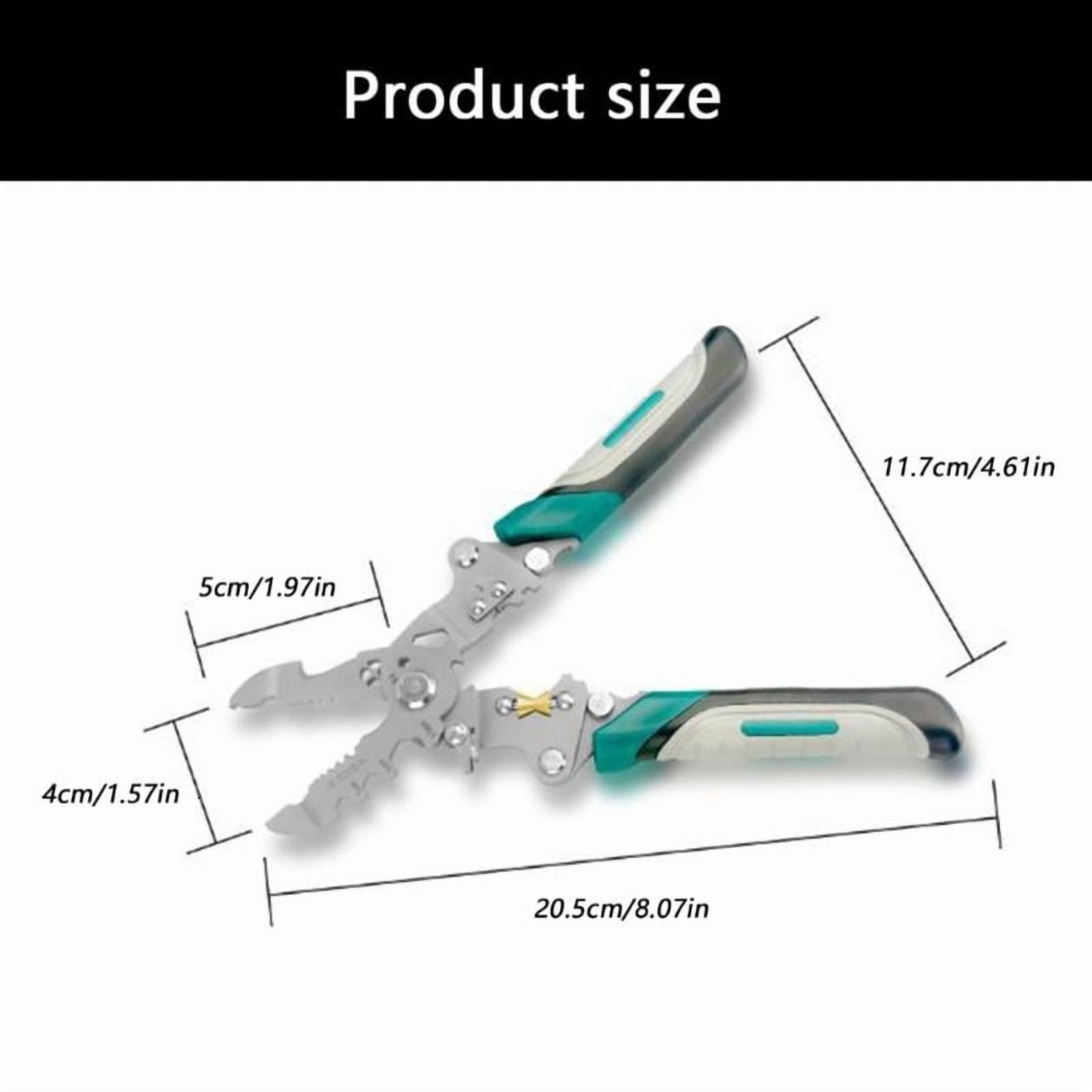 CEORPER Electrician Pliers With Voltage Tester And Wire Stripper Crimping Tool