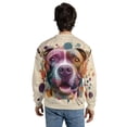 thumbnail image 5 of Pitbull Portrait Watercolor Vintage Retro Styles All Over Print 3D Sweatshirt Unisex Merch Terrier Dog Lover - 00001, 5 of 6