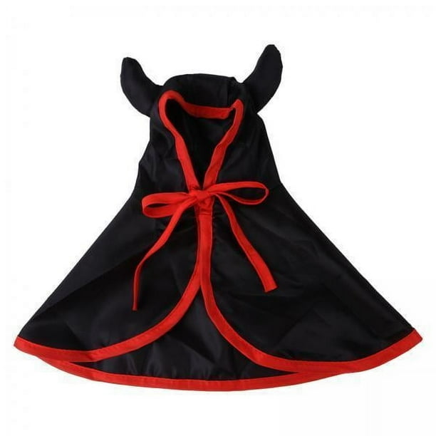 Disfraz de capa de Halloween,Disfraz de capa de Halloween Ropa para festivales de perros,Ropa de cosplay para mascotas y gatitos Disfraz de mascota Vestido malvado,Lindo disfraz de capa