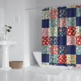 thumbnail image 2 of Pioneer Flower Floral Print Pattern Shower Curtain 84"x72", Bathroom Decorative Shower Curtain Set with 12 Hooks, Waterproof Washable, 2 of 6