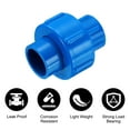 thumbnail image 4 of Uxcell 2Pcs 1/2" Union Coupling Pipe Fitting (Socket x Socket) Slip Union Coupling Adapter Schedule 40, EPDM O-Ring, Blue, 4 of 6