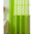 thumbnail image 4 of Ton‘y's Collection 4 Panels Fancy Slub Bamboo Solid Color Sheer Window Curtains Elegant Window Voile Panels/Drapes/Treatment for Bedroom Living Room, 4 of 5