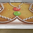 thumbnail image 6 of Ambesonne Gingerbread Man Place Mats Set of 4, Cartoon Santa, Standard Size, Pale Brown Red Green, 6 of 6